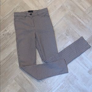 Plaid Ankle Length Pants